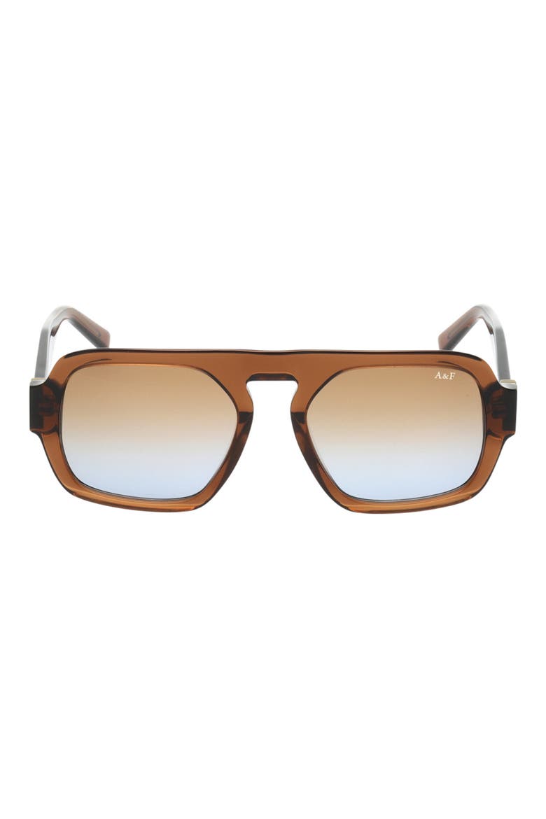 53mm Gradient Navigator Sunglasses, Main, color, LIGHT BROWN / GRADIENT BROWN