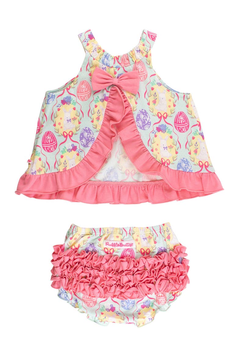 Knit Swing Top and Bloomer Set, Alternate, color, Bunnies in Bloom