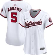 Nike Women's Nike CJ Abrams White Washington Nationals Home Limited Player Jersey