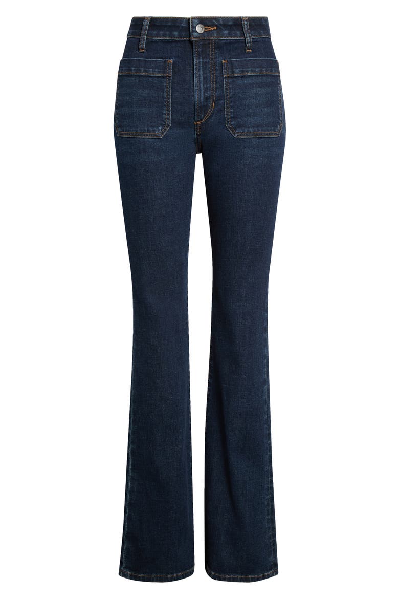 High Rise Curvy Bootcut Jeans, Alternate, color, DEEP SEA