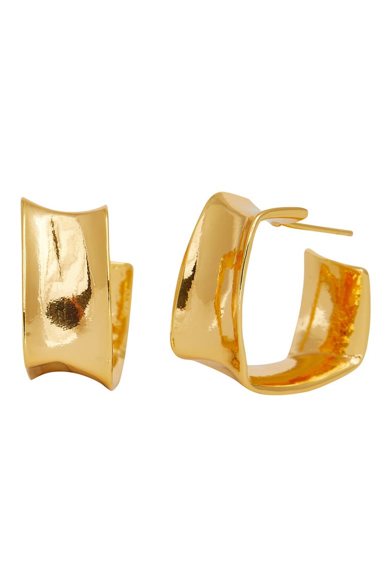 Pari Hoop Earrings, Main, color, GOLD