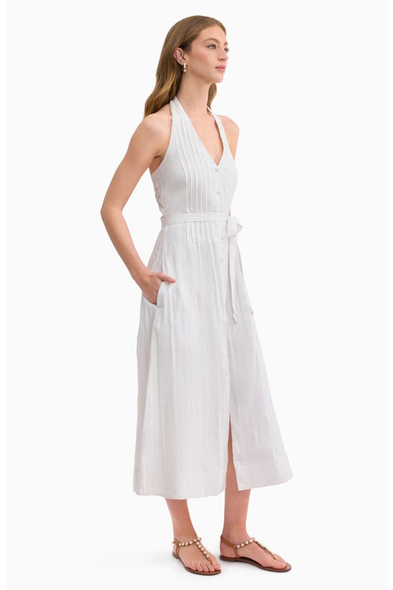 Marianne Halter Dress, Alternate, color, Ivory
