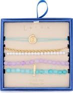 Leith Set of 5 Beaded Sea Life Bracelets