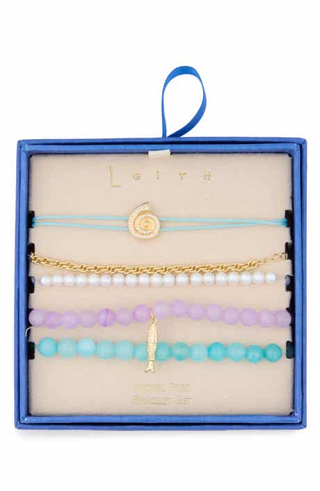Leith Set of 5 Beaded Sea Life Bracelets