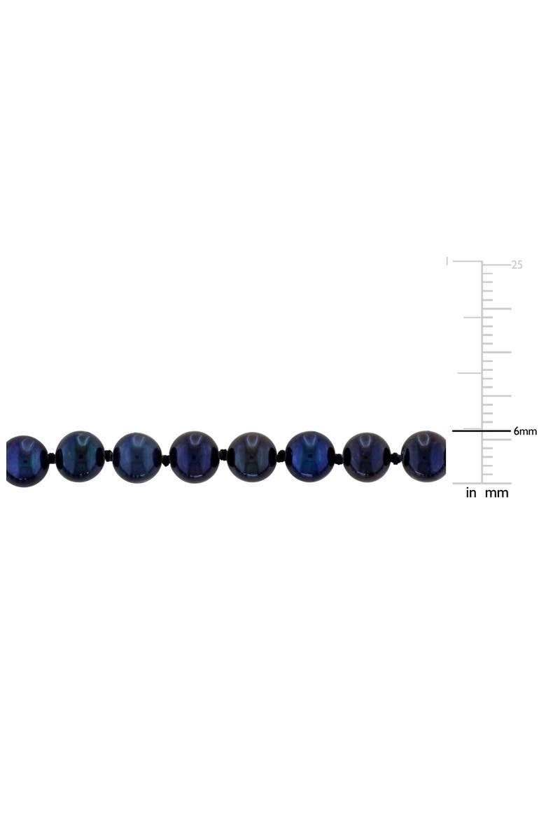Cultured Pearl Bracelet, 7–7.5mm, Alternate, color, BLACK