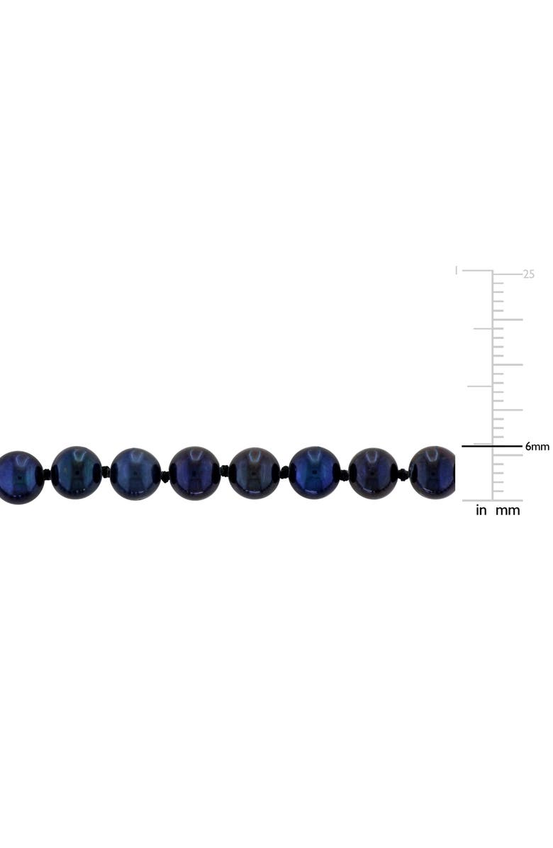 DELMAR Cultured Pearl Bracelet, 7–7.5mm, Alternate, color, Black