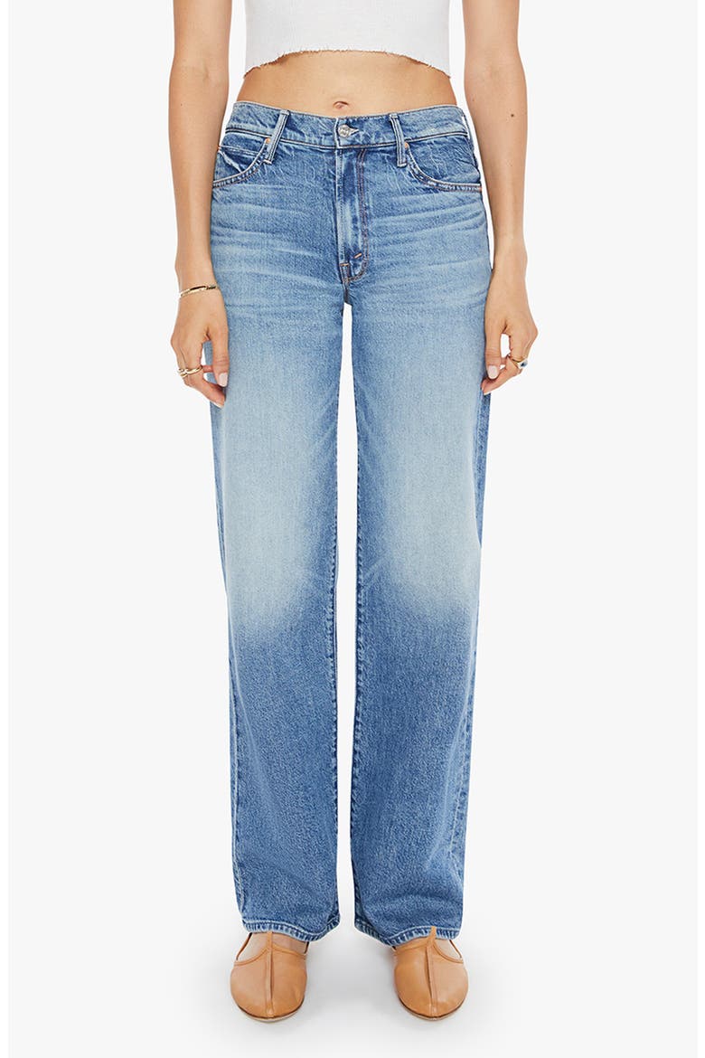 Tunnel Vision Sneak High Waist Wide Leg Jeans, Main, color, I AM A WINNER