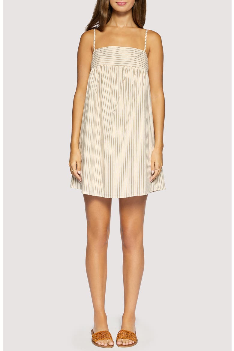 Lido Affair Mini Sundress, Main, color, CREAM BROWN