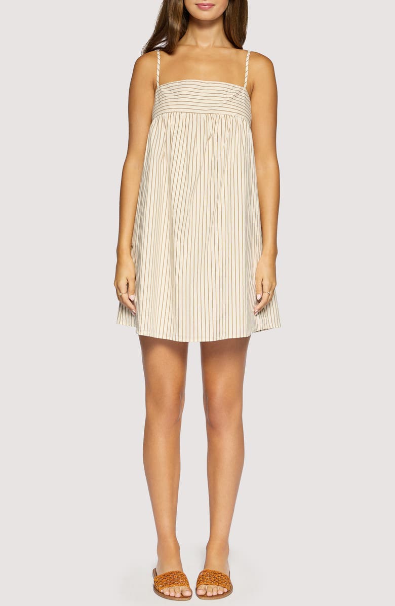 Lost + Wander Lido Affair Mini Sundress, Main, color, Cream Brown