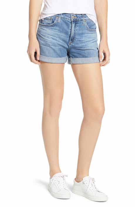 AG The Hailey Cuff Denim Shorts