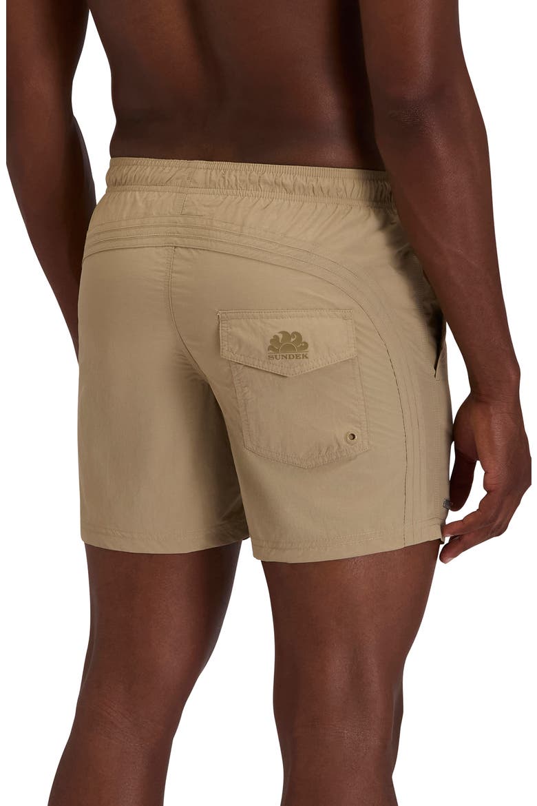 Solid Swim Trunks, Alternate, color, SAFARI