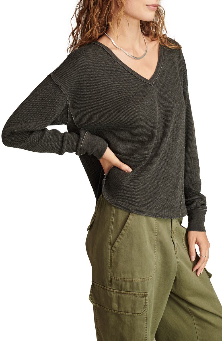 Lucky Brand Waffle Stitch Top, Alternate, color,