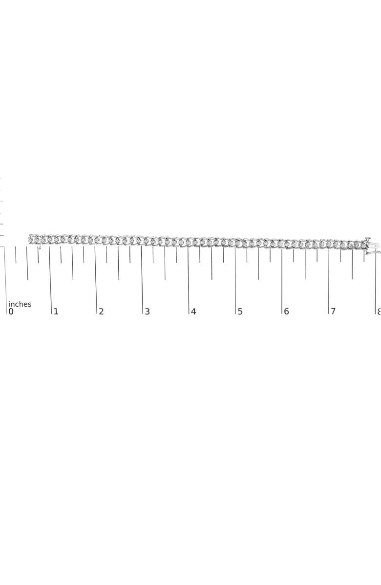 Haus of Brilliance .925 Sterling Silver 1/2 Cttw Diamond Miracle-Set Double Swoosh Milgrain Style Tennis Bracelet, Alternate, color, Silver