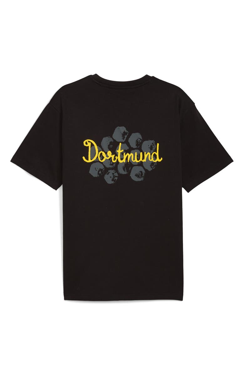 PUMA x KidSuper BVB Graphic T-Shirt, Alternate, color, Puma Black-Faster Yellow