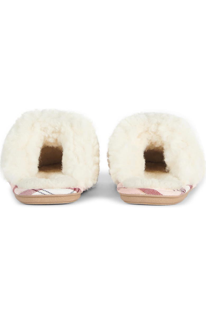 Barbour Lydia Faux Fur Slipper, Alternate, color, Pink Suede