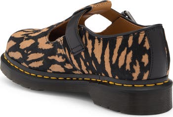 Genuine Calf Hair T-Bar Shoe