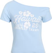 PacSun Hawaii 25 Off the Shoulder Graphic Tee