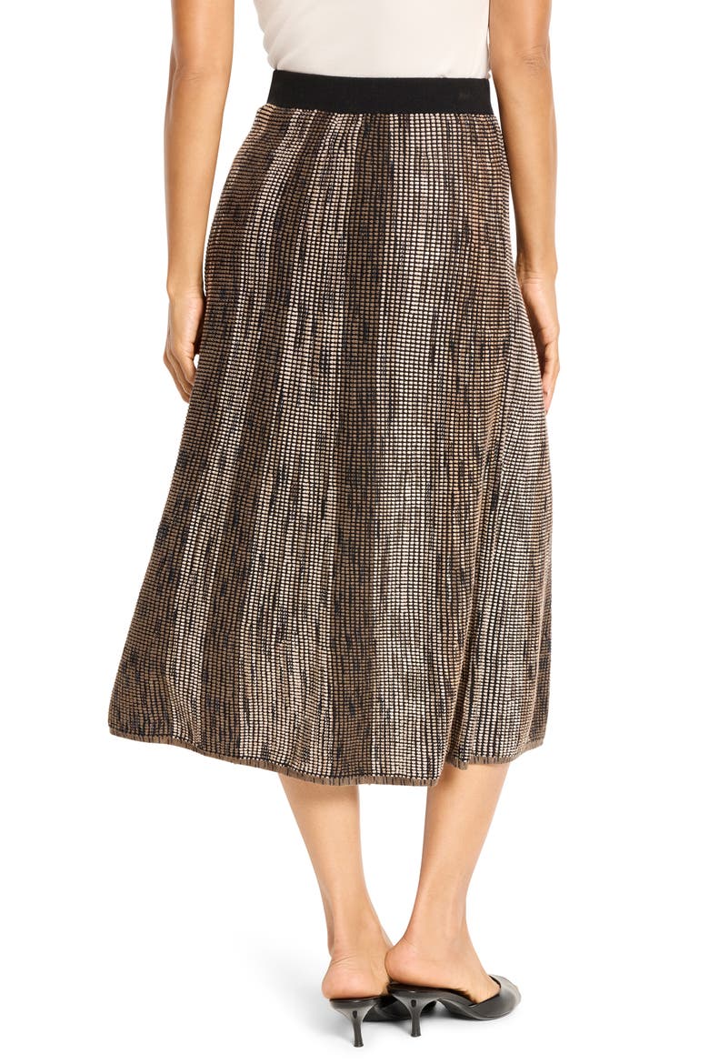 Ombré Pixel Metallic Knit Midi Skirt, Alternate, color, NEUTRAL MULTI