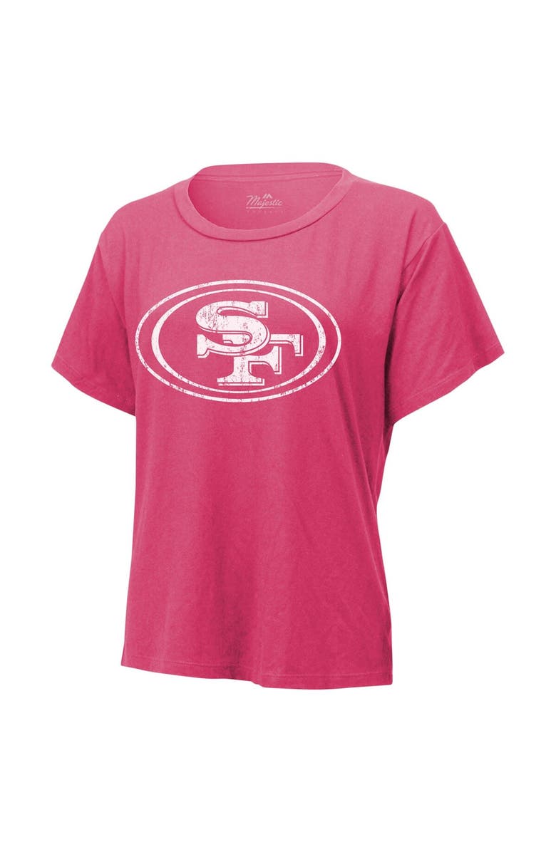 Majestic Threads Women's Majestic Threads Brock Purdy Pink San Francisco 49ers Name & Number T-Shirt, Alternate, color, Pink