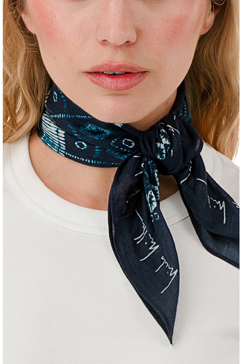 Tie Dye Bandana, Alternate, color, NAVY