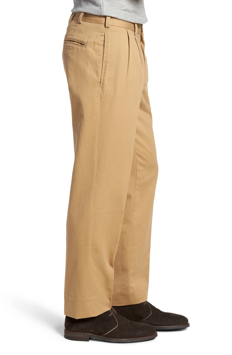 Bills Khakis M2 Classic Fit Pleated Vintage Twill Pants, Alternate, color, 