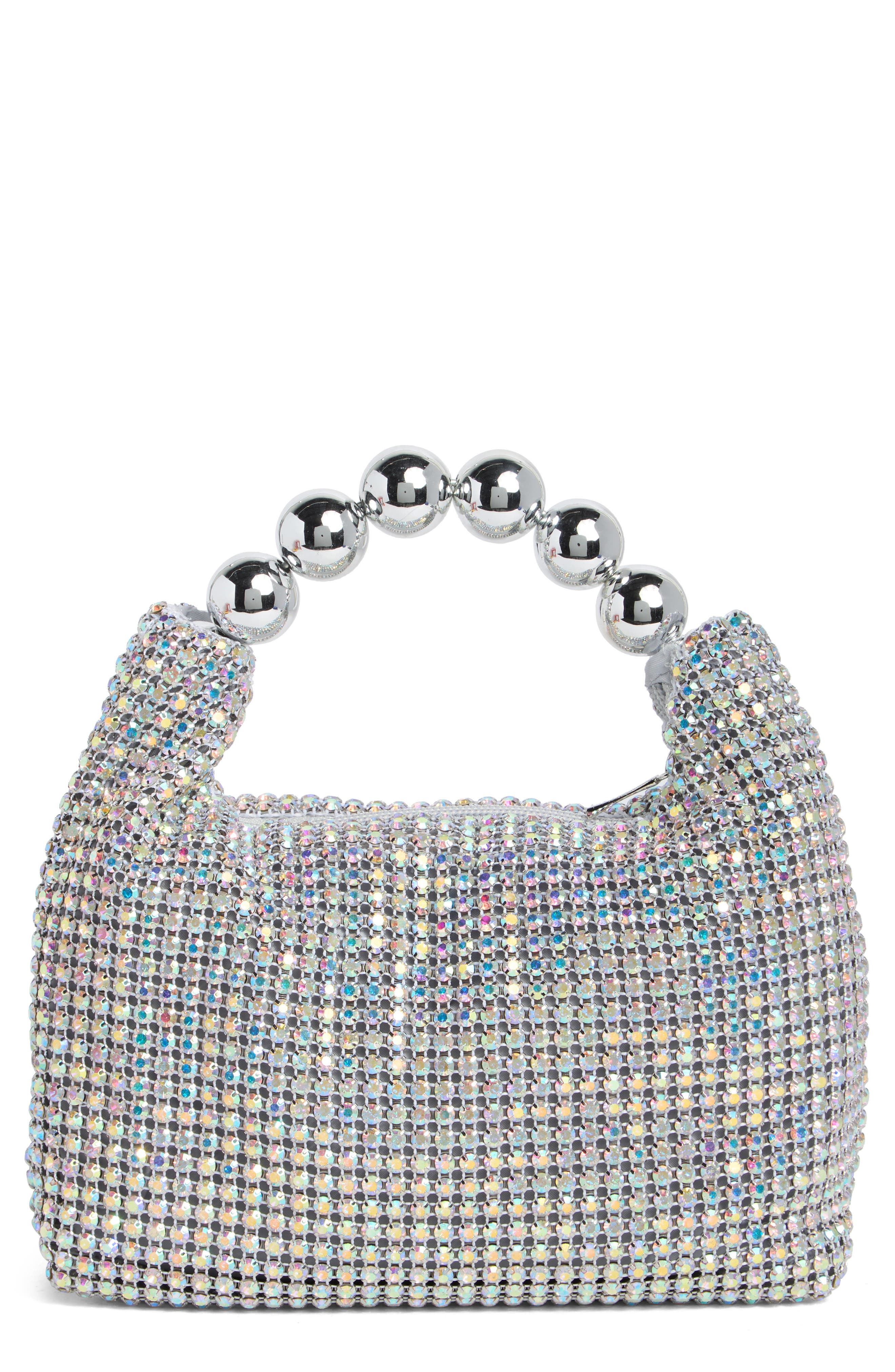 Jessica McClintock Clementine Clutch, Main, color, Irridescent Silver