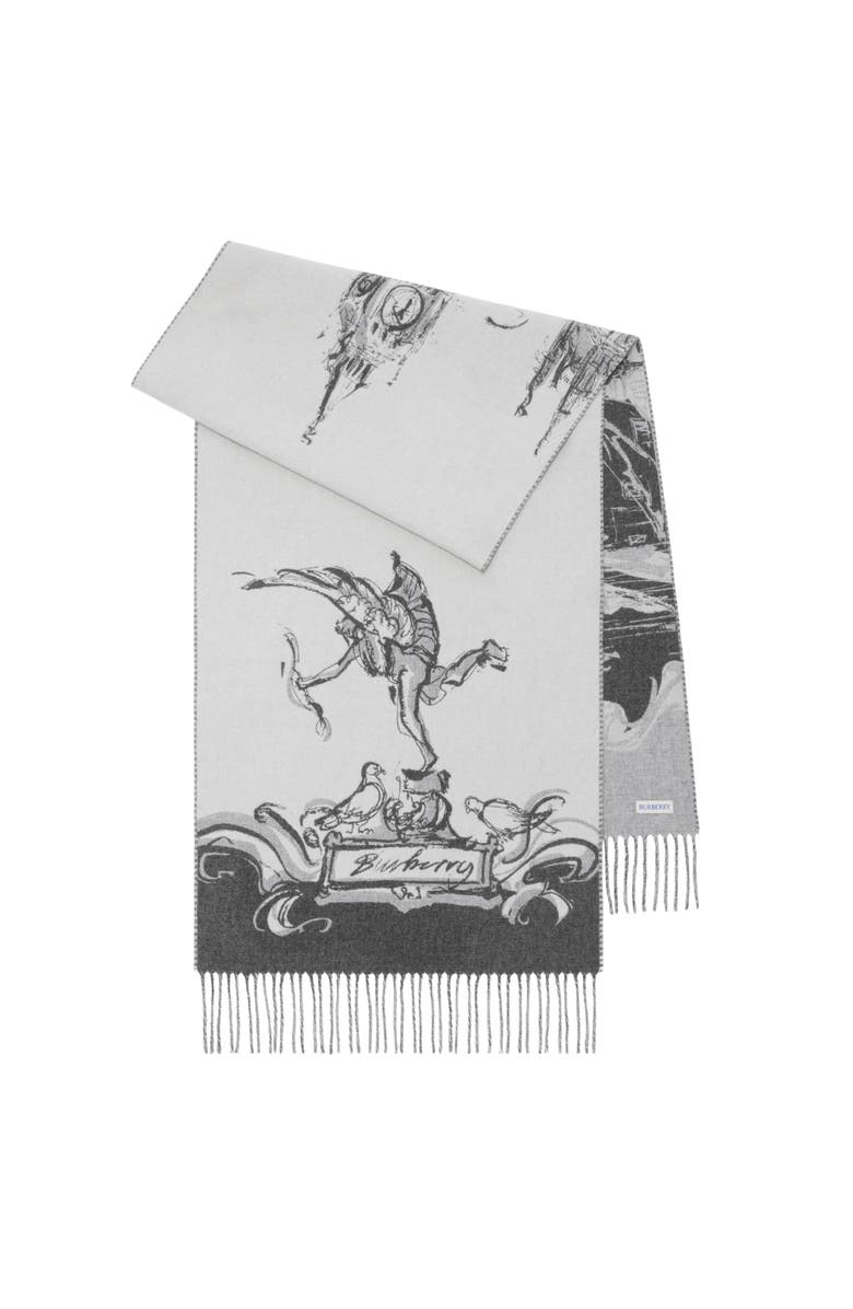 Burberry Westminster Cashmere Scarf, Main, color, Wisp
