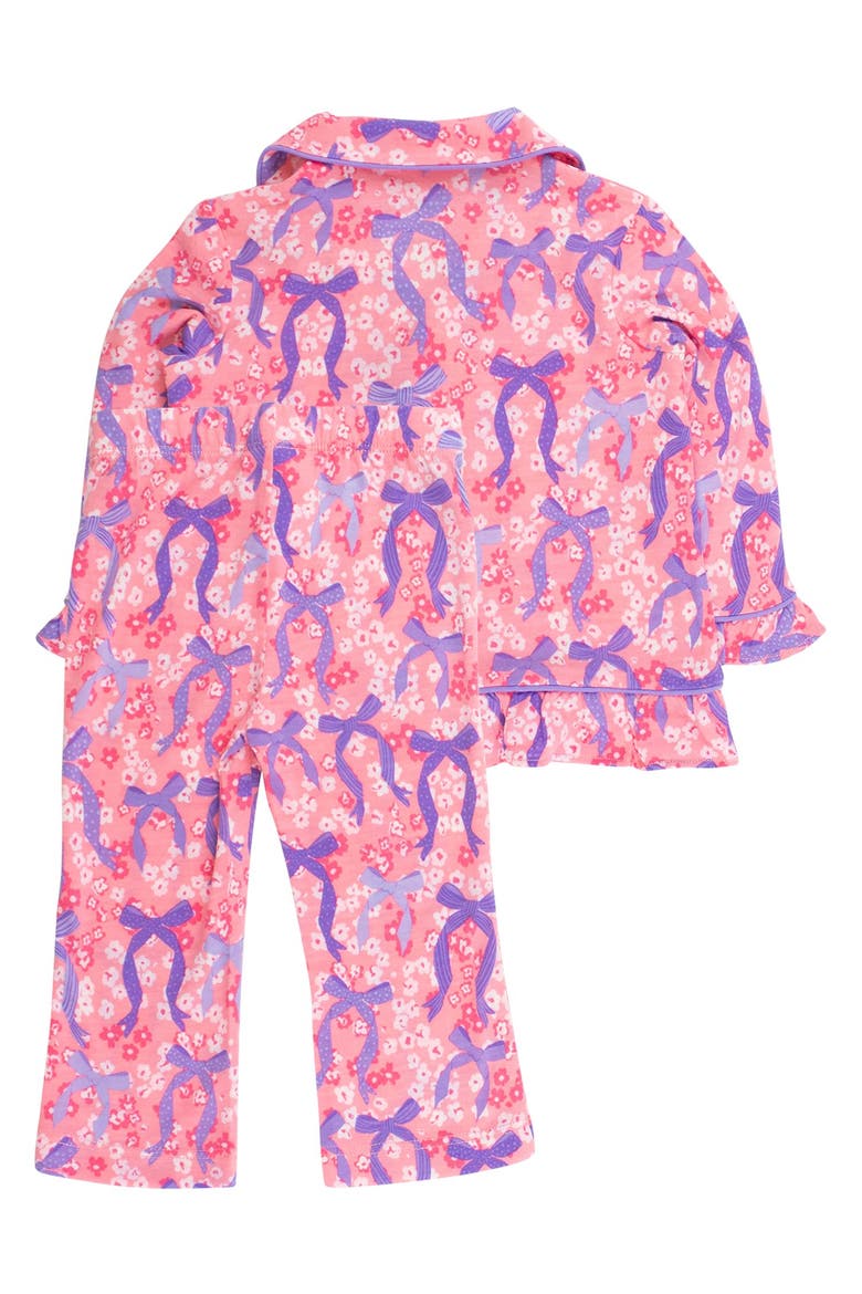 Ruffle Flare Pajama Set, Alternate, color, Bow Besties