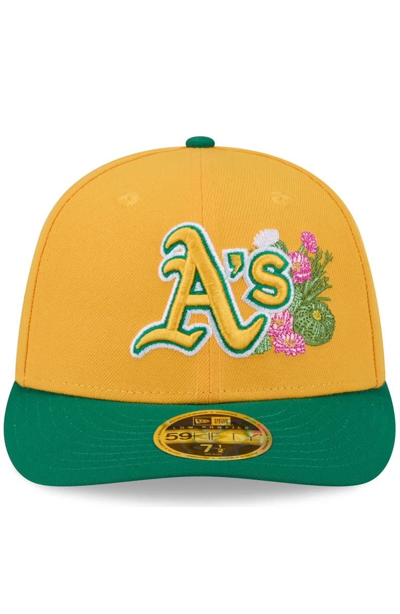 New Era Men's New Era  Gold/Green Athletics 2026 Spring Training Low Profile 59FIFTY Fitted Hat, Alternate, color, Gold