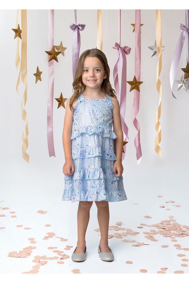 Starry Glitters Tank Dress, Alternate, color, Blue