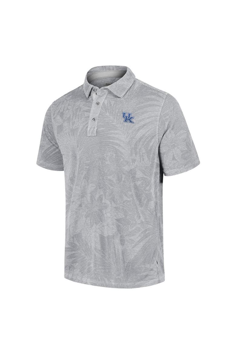 Men's Tommy Bahama  Grey Kentucky Wildcats Sport Santiago Paradise Polo, Alternate, color, Gray