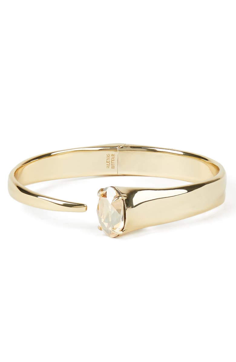 Alexis Bittar Asteria Nova Crystal Capped Hinge Bangle, Main, color,