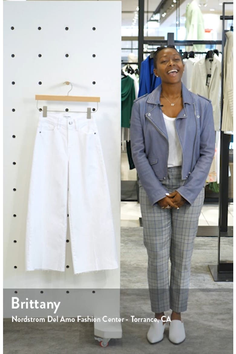 High Waist Crop Wide Leg Jeans video
