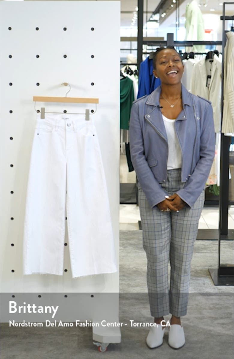 High Waist Crop Wide Leg Jeans, sales video thumbnail