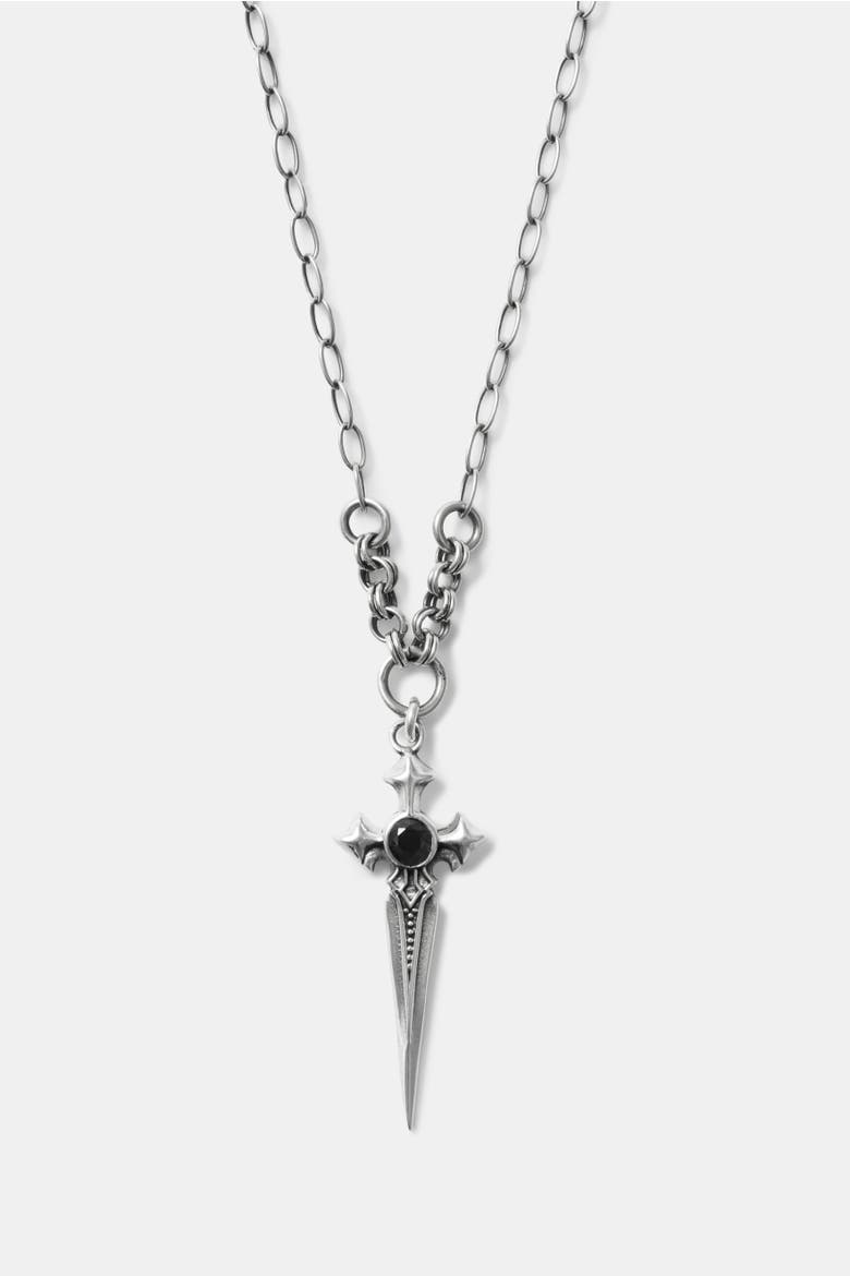 Sica Sword Sterling Silver Necklace, Alternate, color, Silver