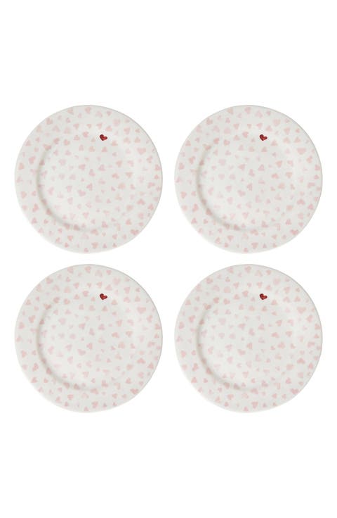 Love You More Set of 4 Dessert/Salad Plates