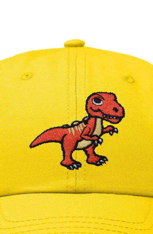 Dalix T-rex Embroidered Casual Cap In Gold