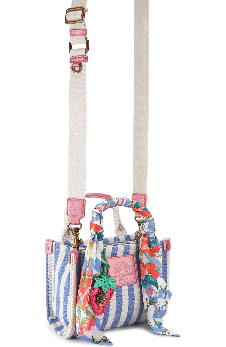 Kurt Geiger London Extra Small Southbank Stripe Shopper, Alternate, color, Open Blue