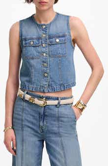 Madewell Crop Denim Vest