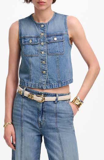 Madewell Crop Denim Vest