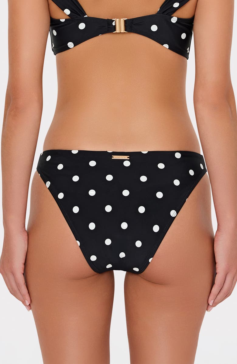 Milly Margot Polka Dot Bikini Bottoms, Alternate, color,