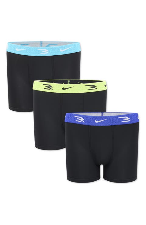 Kids' Pop Color 3-Pack Assorted Logo Boxer Briefs (Big Kid)