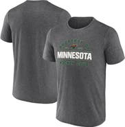 FANATICS Men's Fanatics Heather Charcoal Minnesota Wild Property Of T-Shirt