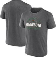 FANATICS Men's Fanatics Heather Charcoal Minnesota Wild Property Of T-Shirt