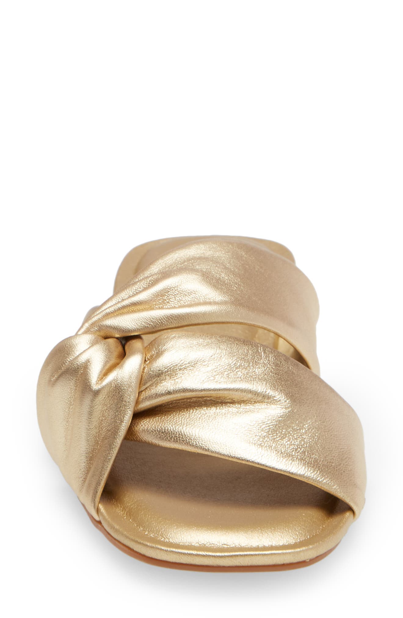Canari Slide Sandal, Alternate, color, GOLD METALLIC