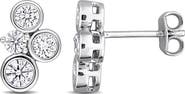 Julianna B. 1 CTW Lab-Grown Diamond Cluster Stud Earrings