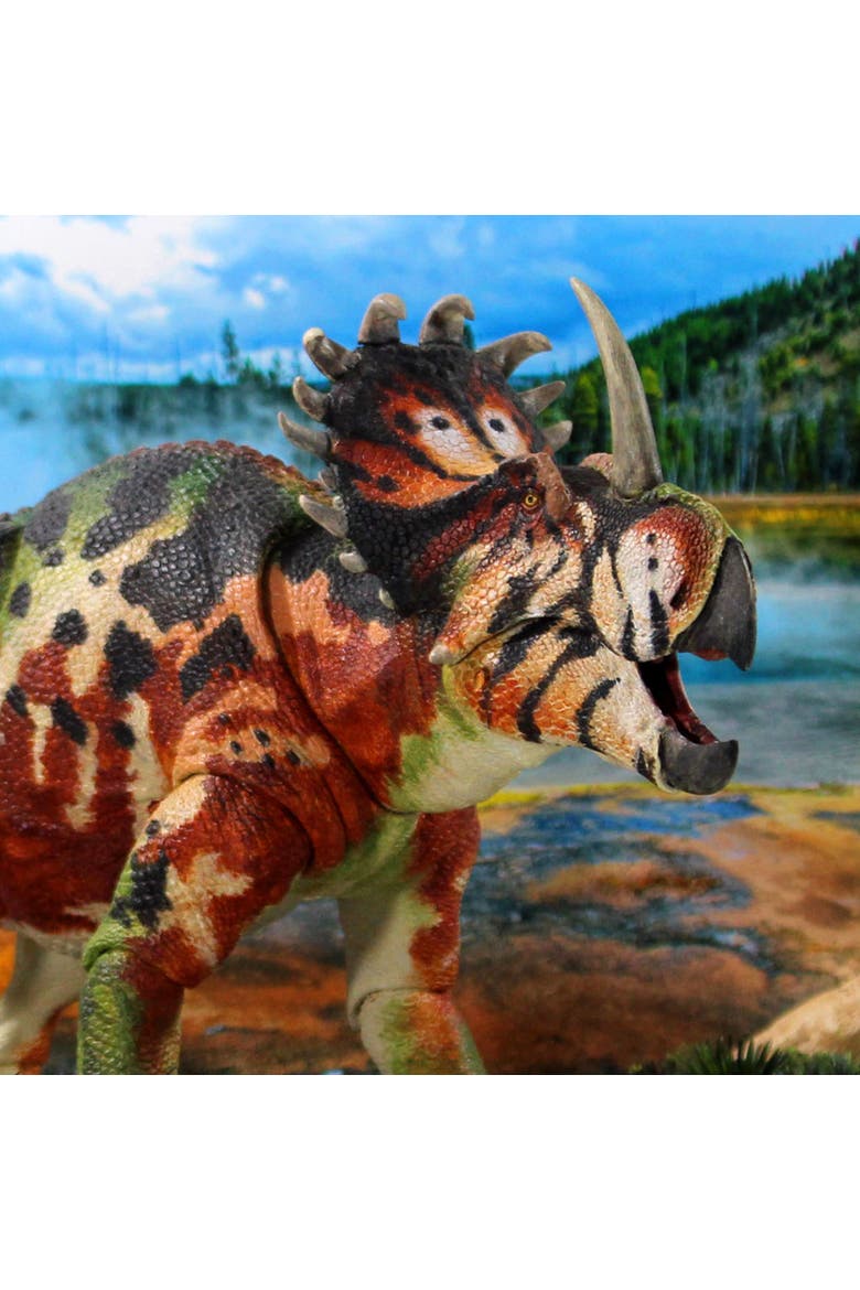 Sinoceratops Zhuchengensis Dinosaur Figure, Alternate, color, Multicolored
