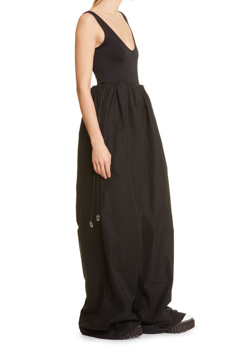 Leonardo Mix Media Jumpsuit, Alternate, color, BLACK
