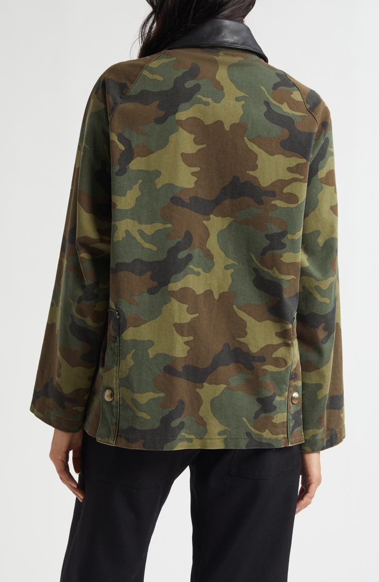 Nili Lotan Andrew Stretch Cotton Military Jacket, Alternate, color, Camouflage