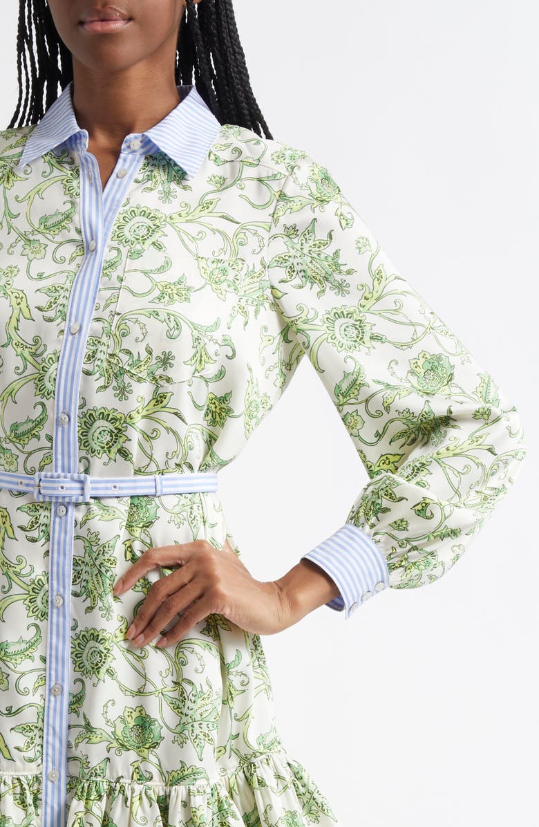 Tirza Mixed Print Long Sleeve Shirtdress